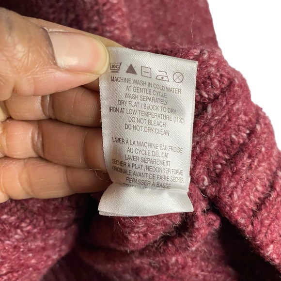 Lole Women's Red Full Zip Crewneck Knit Sweater - Picture 7 of 8